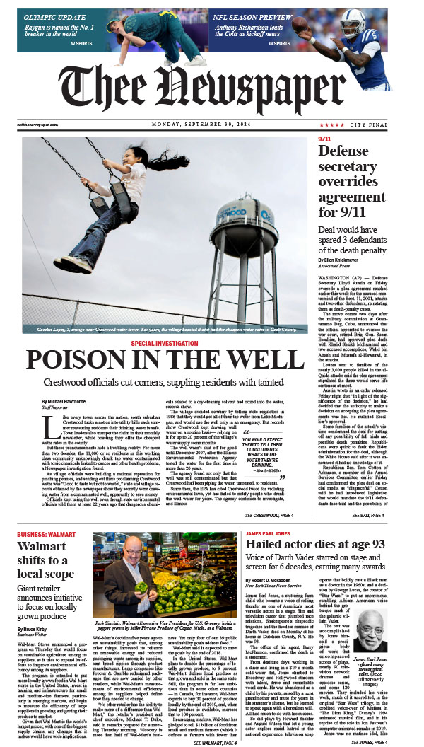 front page design